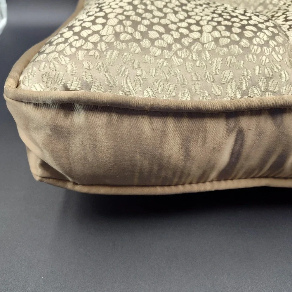 VTG Couch Pillow Square Luxery Gold 17x17x3 Covers Throw Sparkling BL3.3GO3533